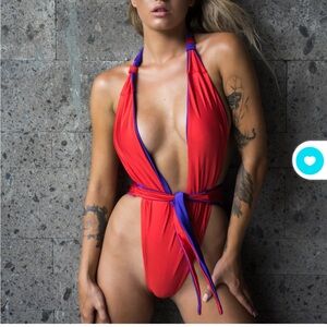 Andi Bagus The Clash One Piece Reversible Red and Purple